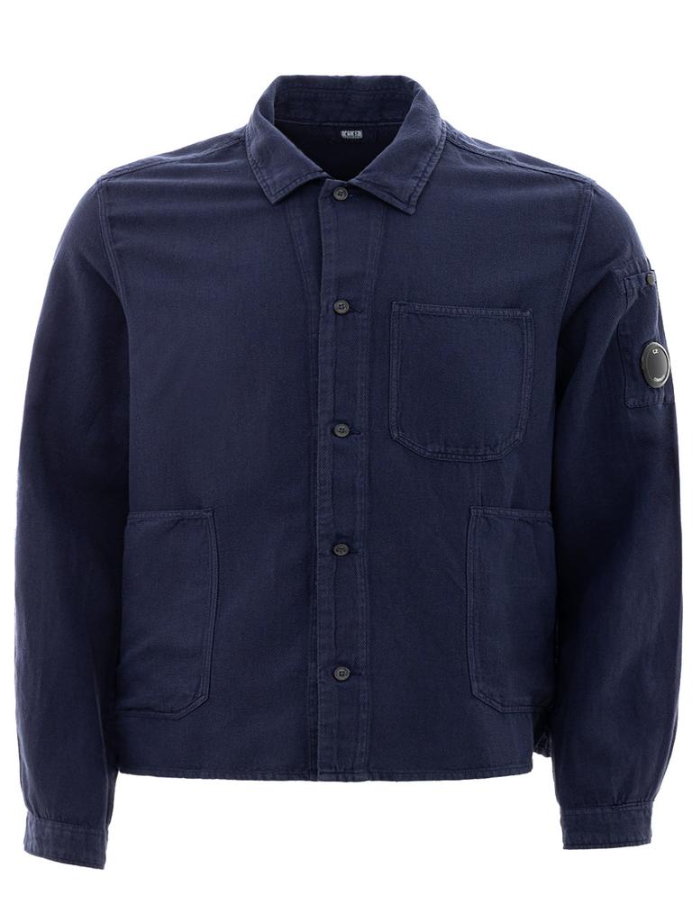 CP Company Shirt with Pockets in Mixed Linen C.p. Company