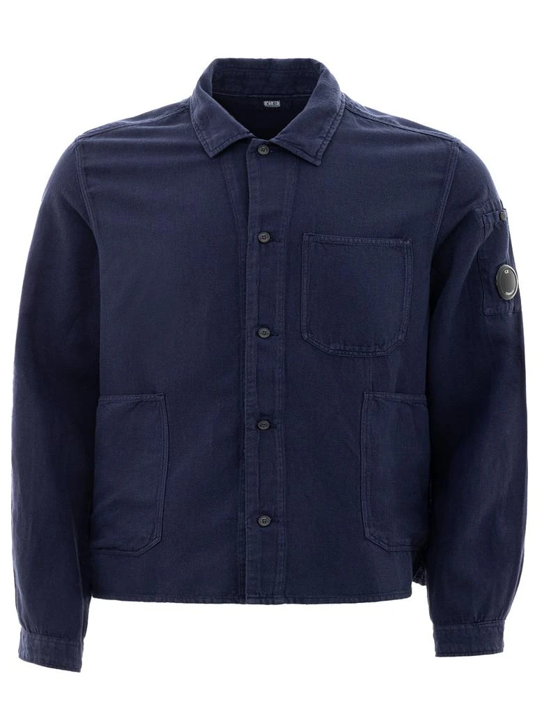 CP Company Shirt with Pockets in Mixed Linen C.p. Company 1