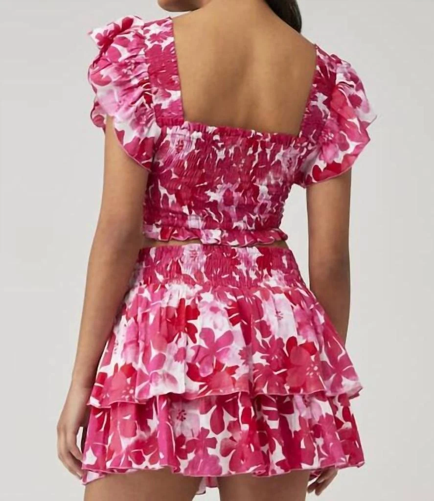 Tiare Hawaii Olivia Top In Fiji Flowers Pink 2