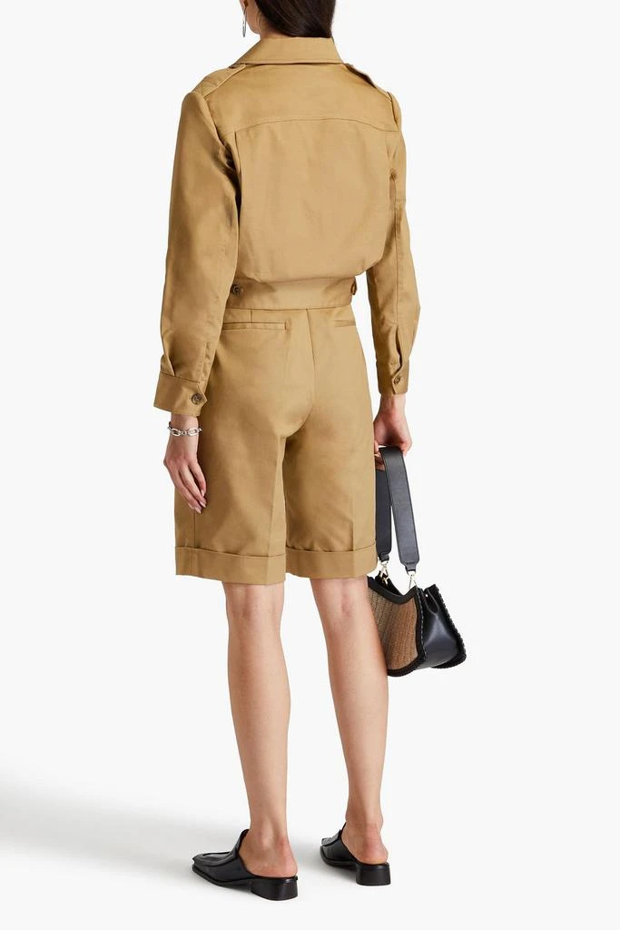 FRAME Pleated cotton-blend twill jacket 3