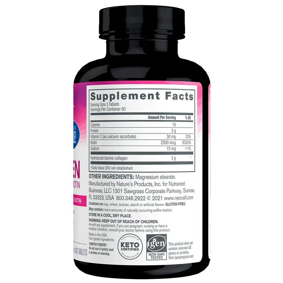 NeoCell Super Collagen + Vitamin C with Biotin Tablets 7