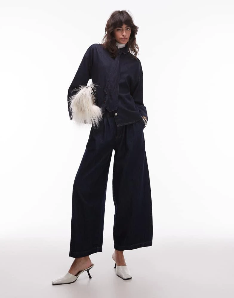 ASOS ASOS DESIGN relaxed fit denim shirt with tie in indigo 3