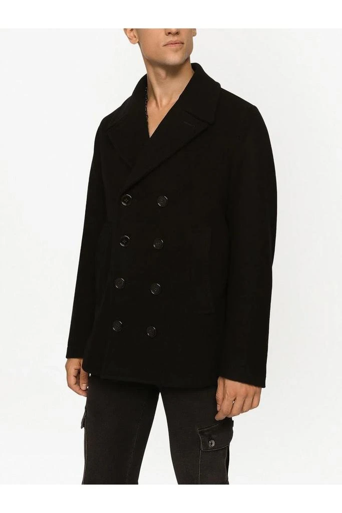 undefined Wool Plaque Peacoat Black 5
