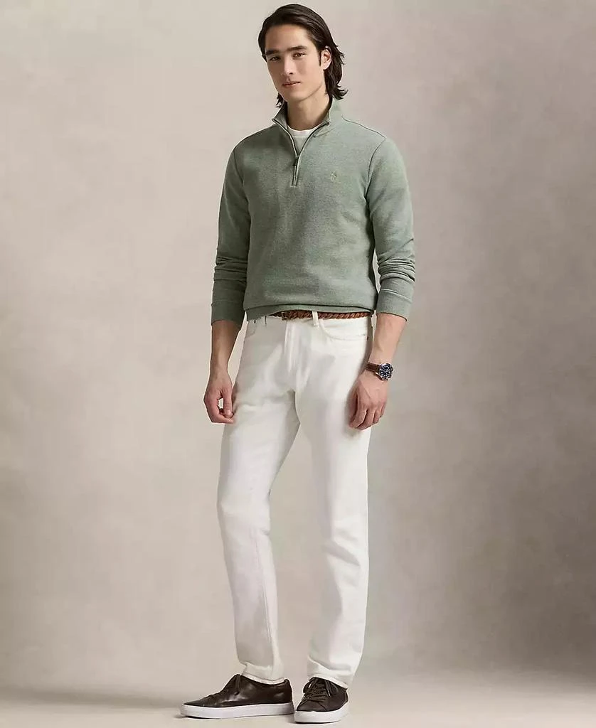 Ralph Lauren Men's Double-Knit Mesh Quarter-Zip Pullover 4