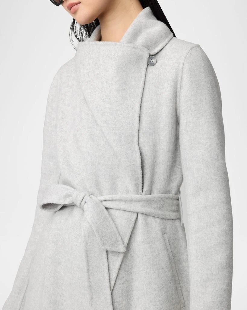 Soia & Kyo Britta Belted Double-Face Wool-Blend Coat 4