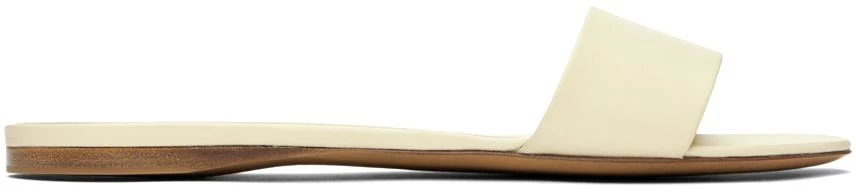 The Row Off-White Combo Slide Sandals 1