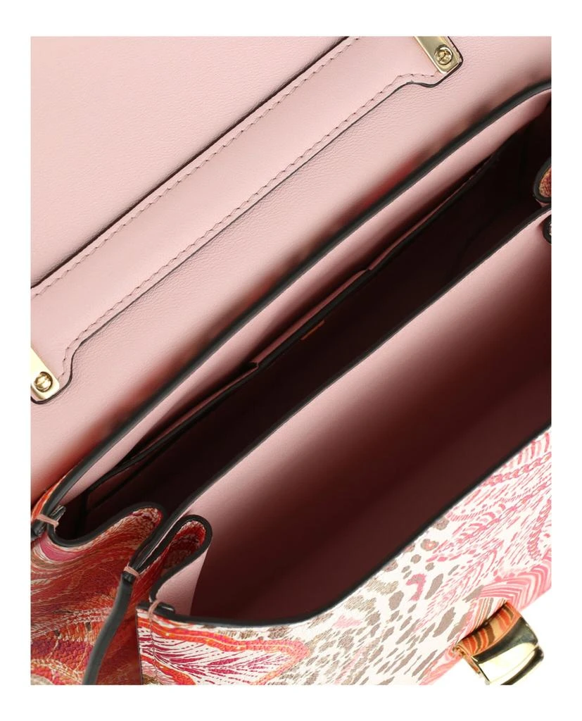 Salvatore Ferragamo Margot Gancio Plant-Print Shoulder Bag 6