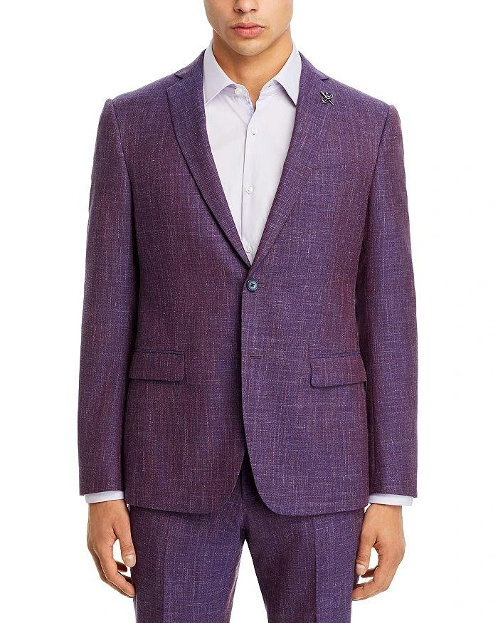 John Varvatos Tonal Wool & Linen Melange Slim Fit Suit Jacket 3