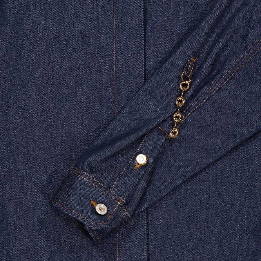 Loewe Leather Patch Chain Shirt Dress 2