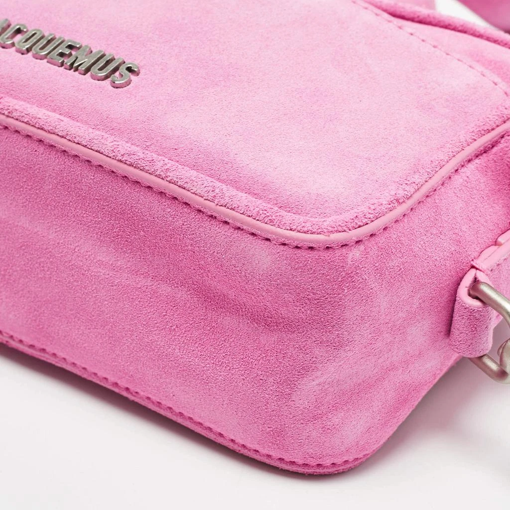 Jacquemus Jacquemus Pink Suede Le Baneto Shoulder Bag 10