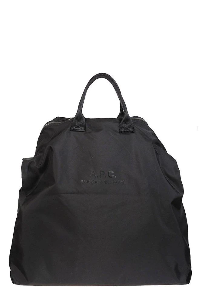 A.P.C. A.P.C. Logo Printed Zip-Up Messenger Bag 1