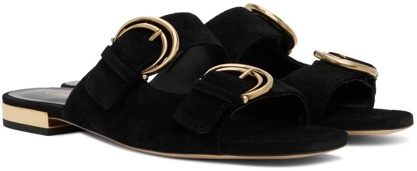 Chloé Black Alizè Slides 4