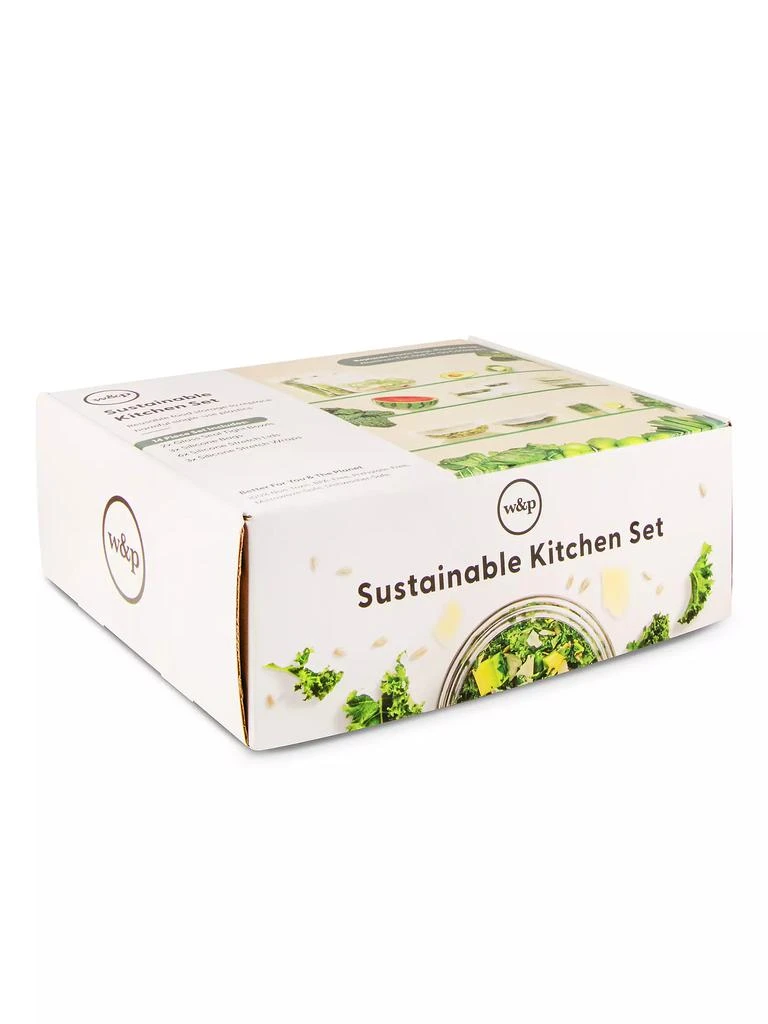 W&P 14-Piece Sustainable Kitchen Food Storage Set 7
