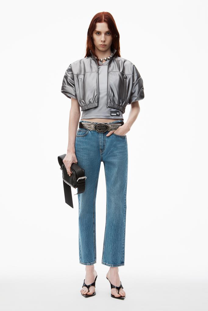 Alexander Wang Blue Nameplate V-Front Jeans - Jeans