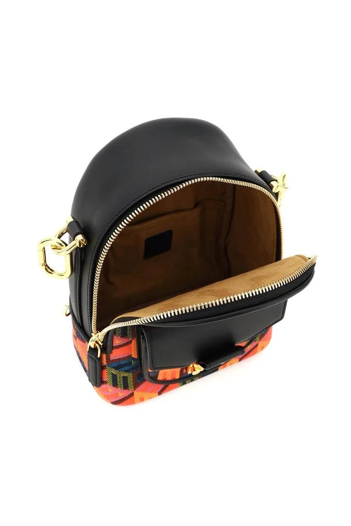 MCM Jacquard Handbag Backpack In Cubic Monogram MCM Tracy Backpack in Cubic Monogram Jacquard mini, Luxury  main image 4