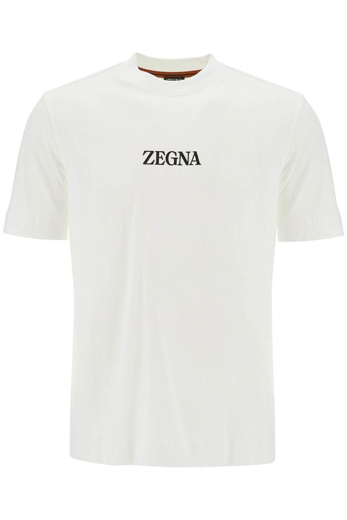 Zegna t-shirt with rubberized logo