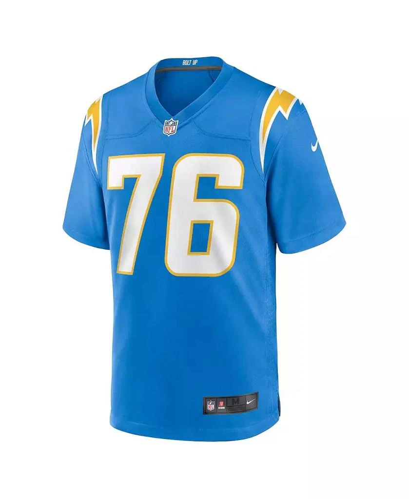 NIKE Men's Joe Alt Powder Blue Los Angeles Chargers 2024 NFL Draft First Round Pick Player Game Jersey 2