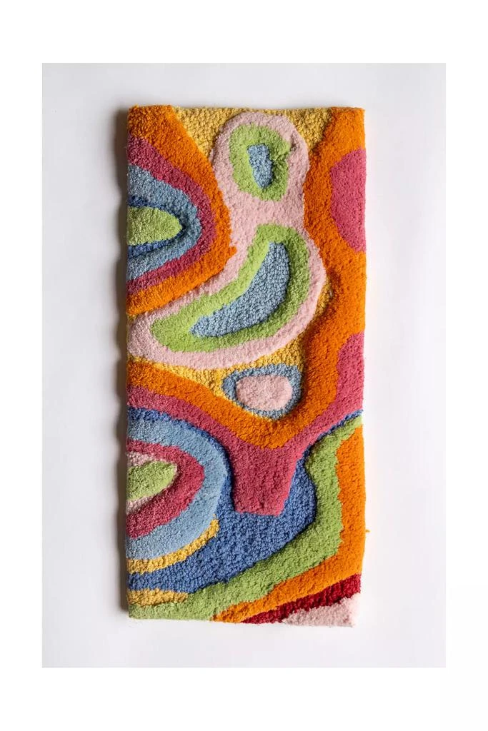 YAYA AND CO YaYa 
Co. Bellows Organic Cotton Abstract Computer Rug 2