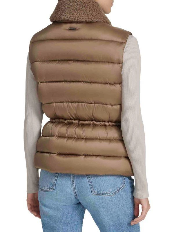 Andrew Marc Faux-Shearling Double-Breasted Puffer Vest 2