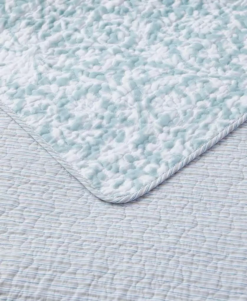 Laura Ashley Mia Cotton Reversible 3 Piece Quilt Set, Full/Queen 8