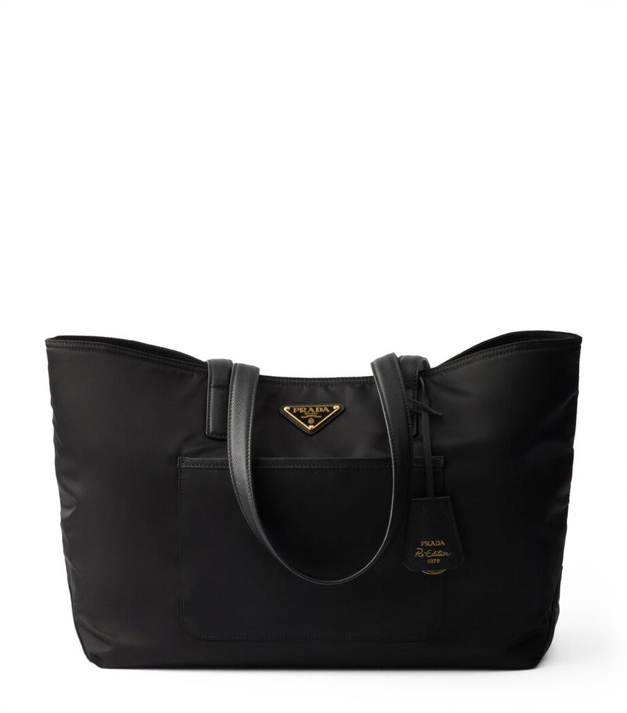 トートバッグ PRADA ORANGE RE-NYLON LARGE RE-EDITION 1978 SHOPPING BAG Prada Orange Re-Nylon large Re-Edition 1978 shopping bag