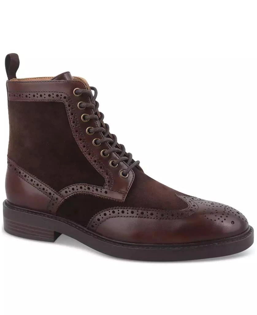 Bar III Men's Dabneyy Leather Wingtip Boot, Created for Macy's 1