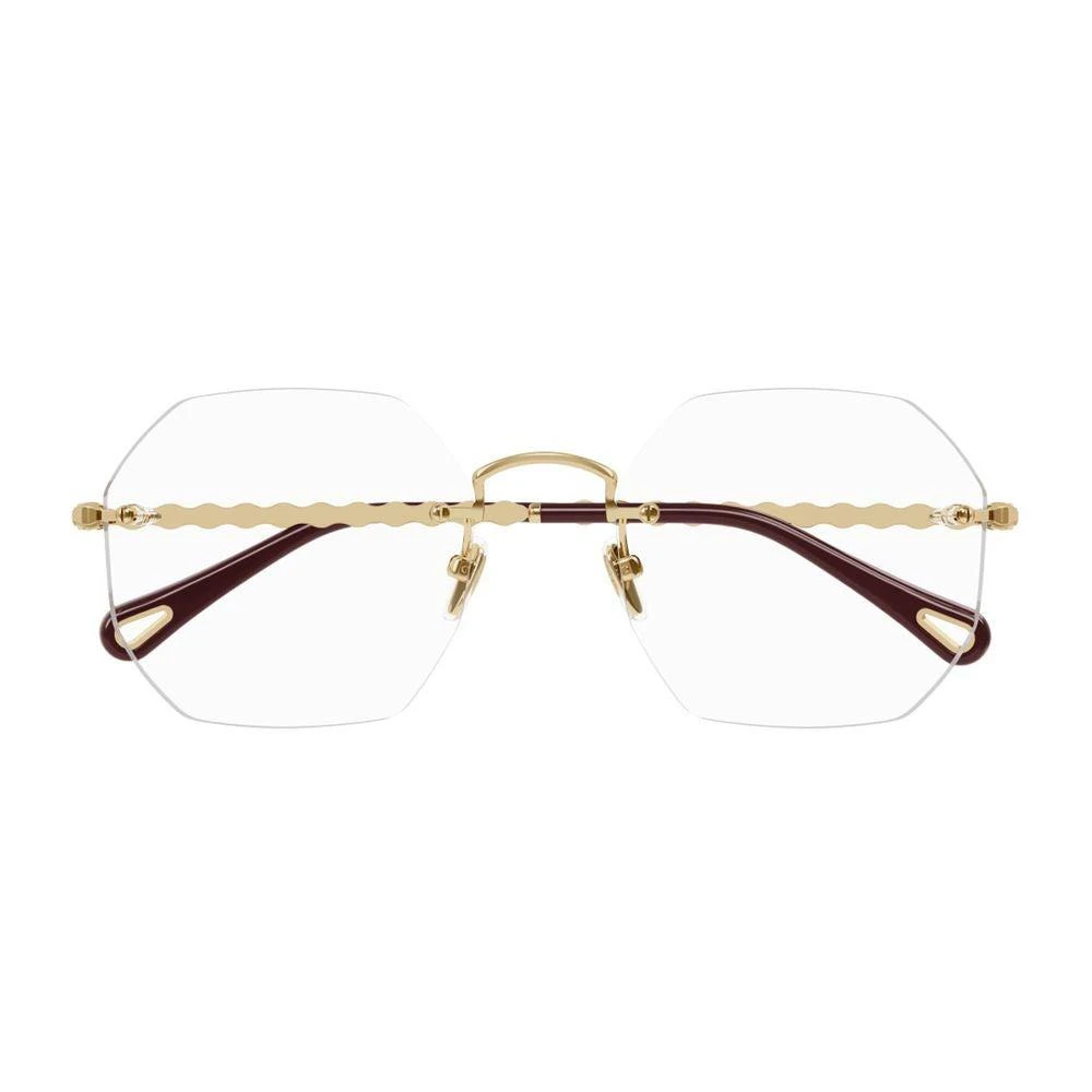 Chloé Sleek Metal Frame Sunglasses With Subtly Tinted Lenses - NWT Chloe CH0278S 003 Sunglasses - US main image 4