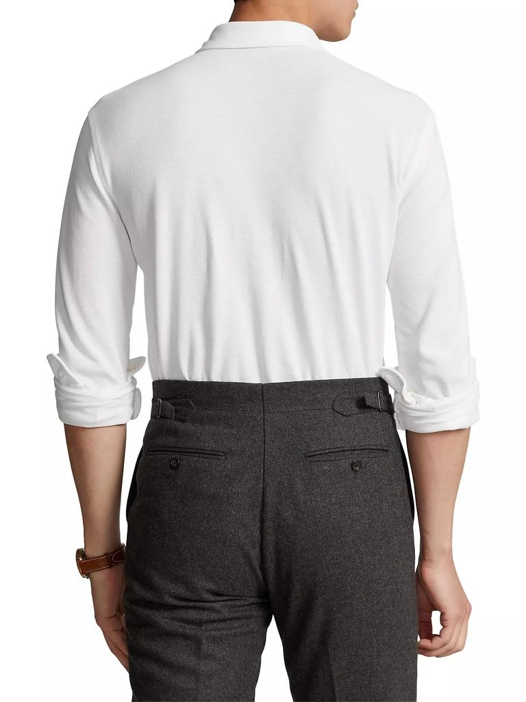 Ralph Lauren Mesh Long Sleeve Polo Shirt 4