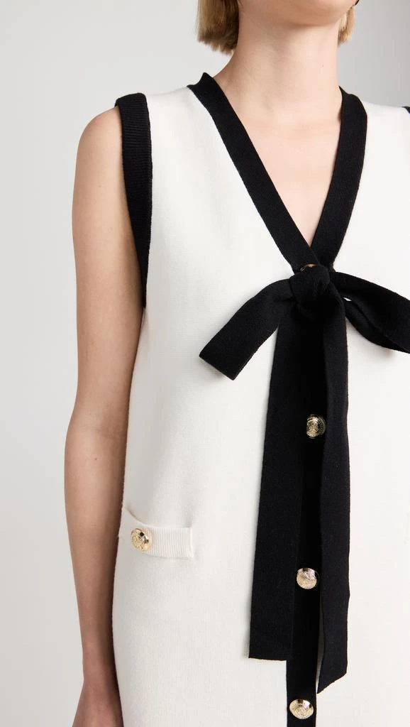 English Factory Knit Midi Dress With Ribbon Tie 5
