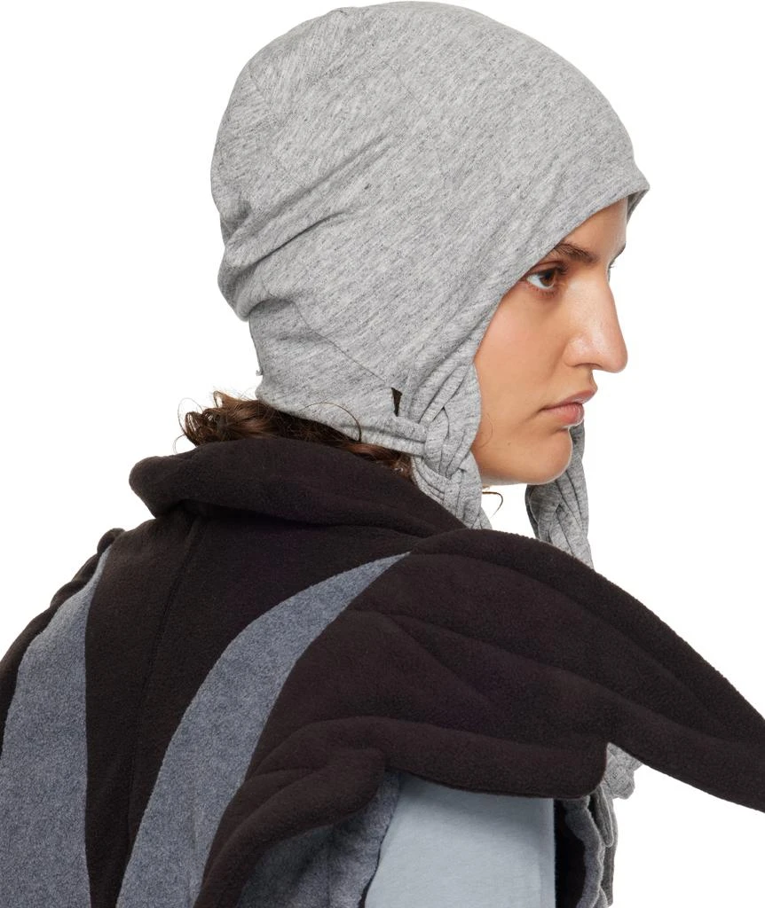 VeniceW Gray Pigtail Beanie 3