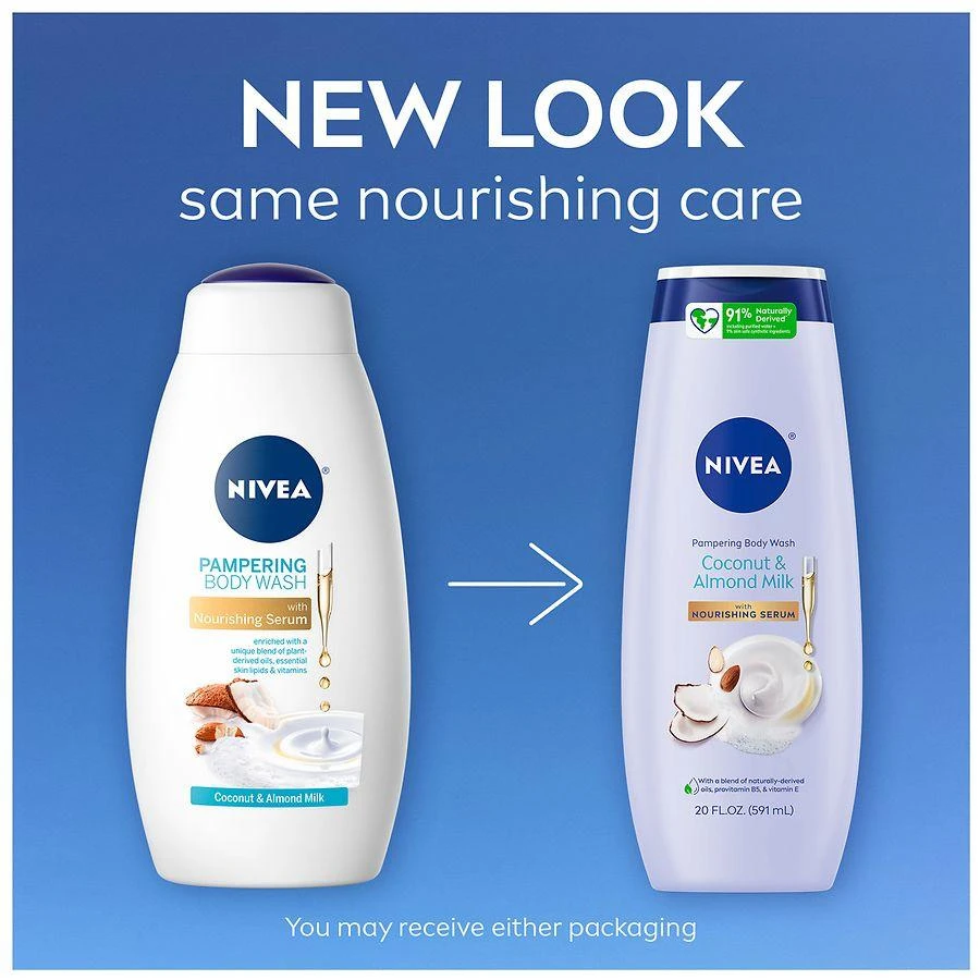 Nivea Pampering Body Wash Coconut and Almond Milk 2