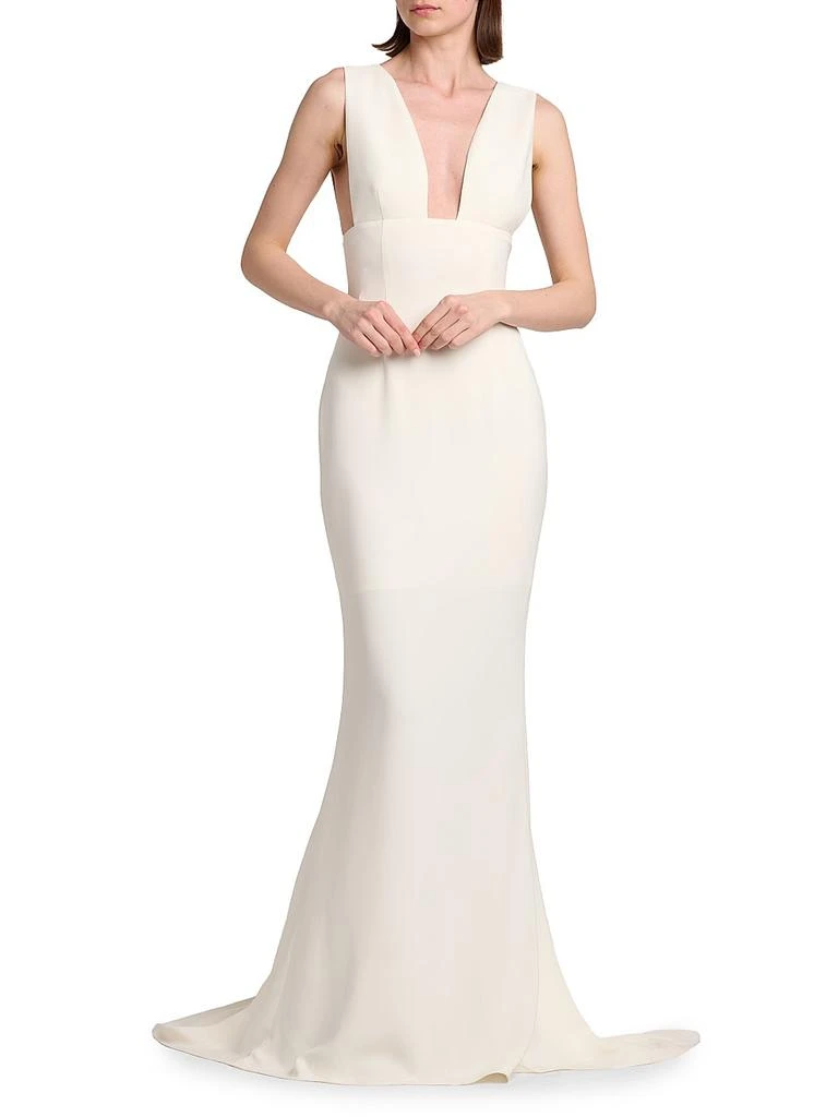 satin lace dress white Deralina Mini Dress in Satin White With Lace