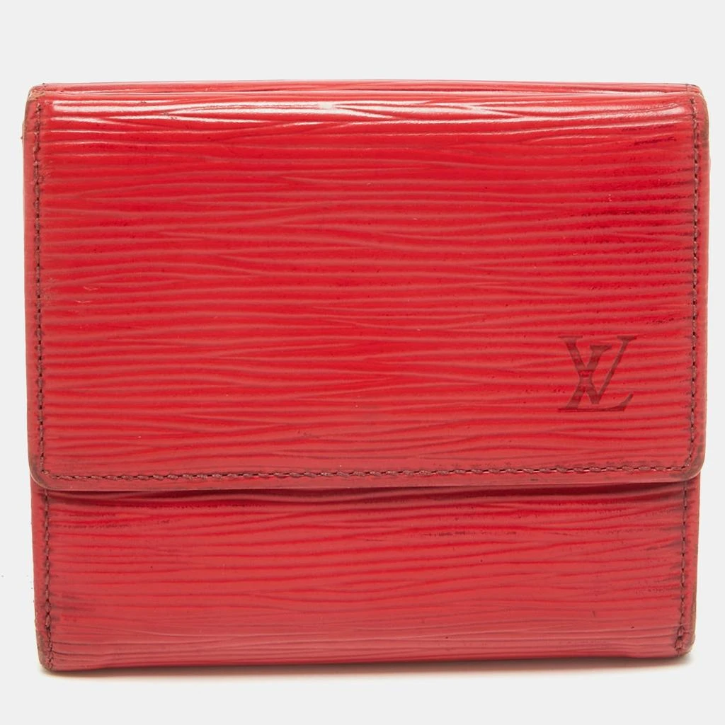 Louis Vuitton Red Epi Leather Elise Wallet.. 1