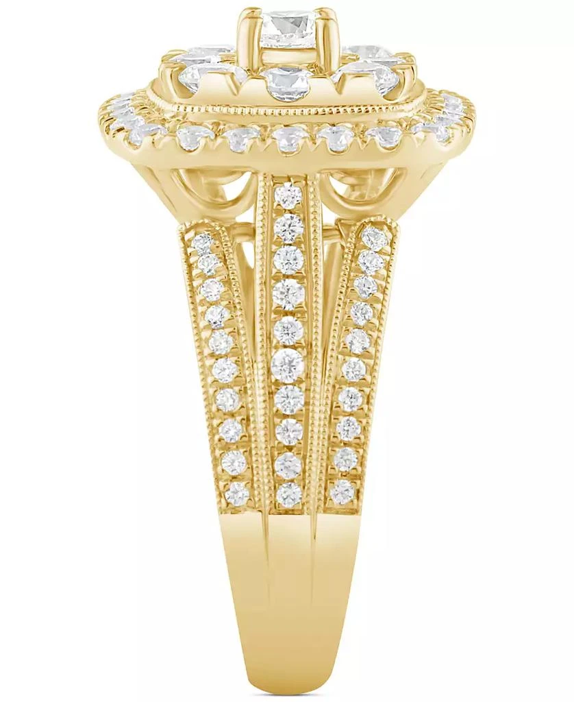 Macy's Diamond Cluster Engagement Ring (2 ct. t.w.) in 14k Yellow Gold 4