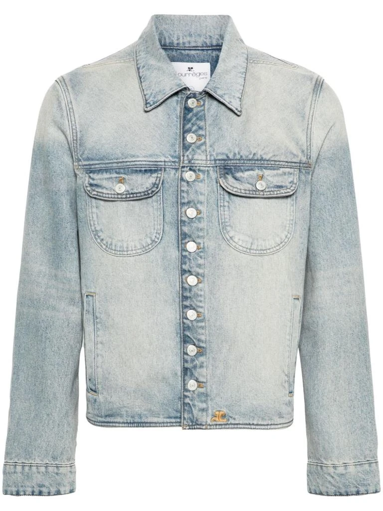 Courrèges Light Blue Cotton Denim Jacket