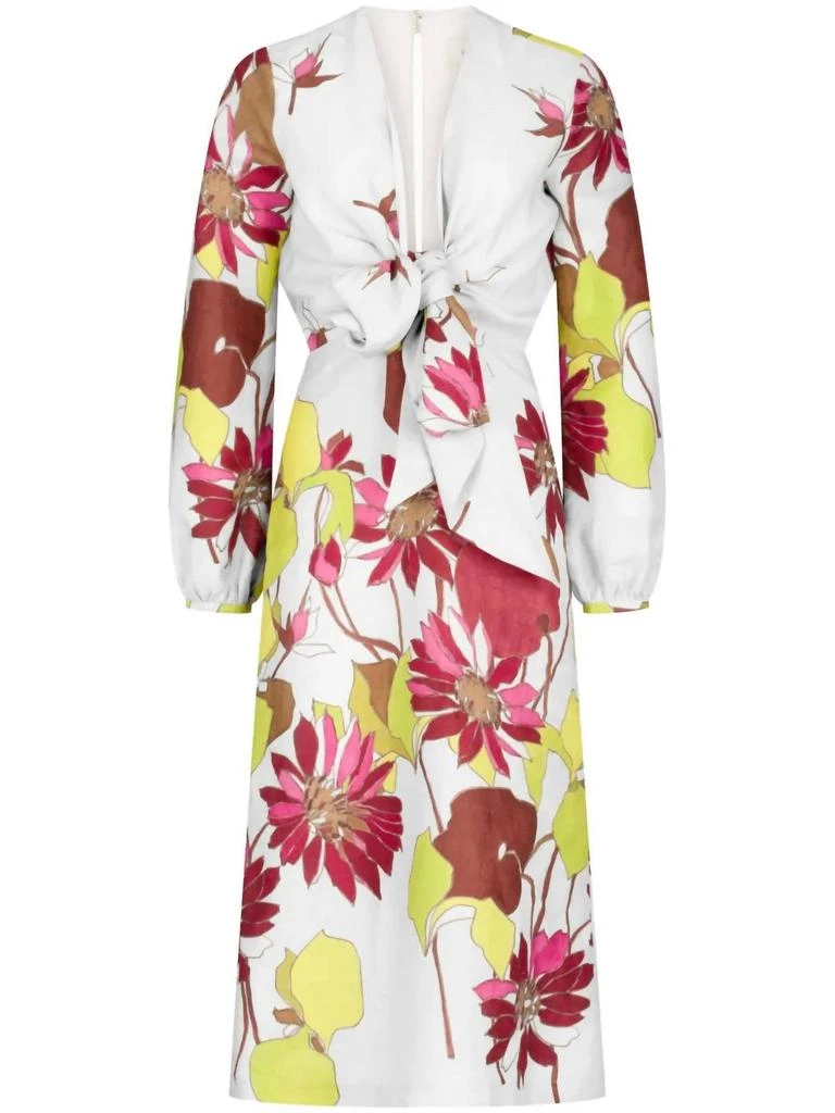 Silvia Tcherassi Silvia Tcherassi - Battia V-neck Midi Dress 4