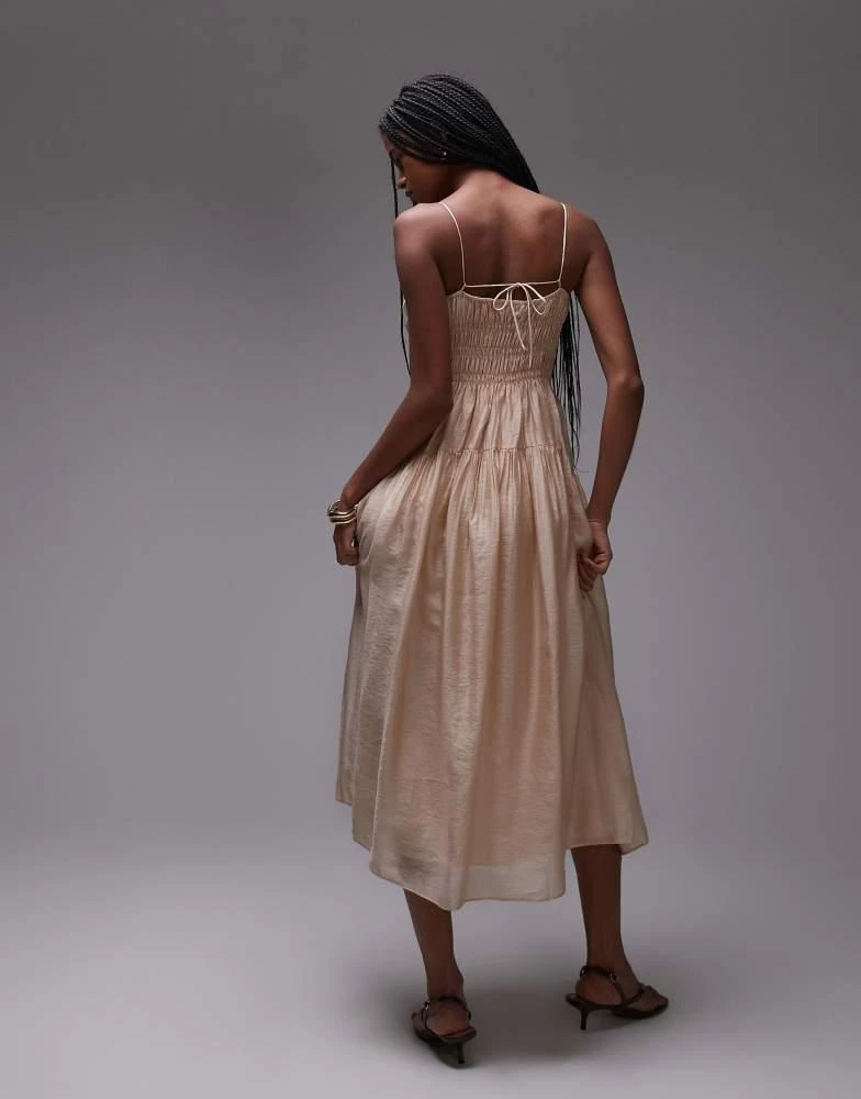 beige spaghetti strap dress Women's Mikado Spaghetti Strap Dress in Beige – Kultura Filipino