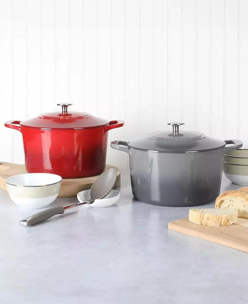 Martha Stewart Gatwick Enamel Cast Iron 7 Quart Dutch Oven 3