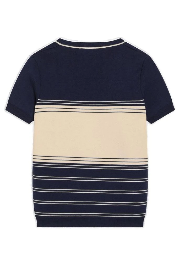 Valentino Valentino Stripe Detailed Crewneck Top 2