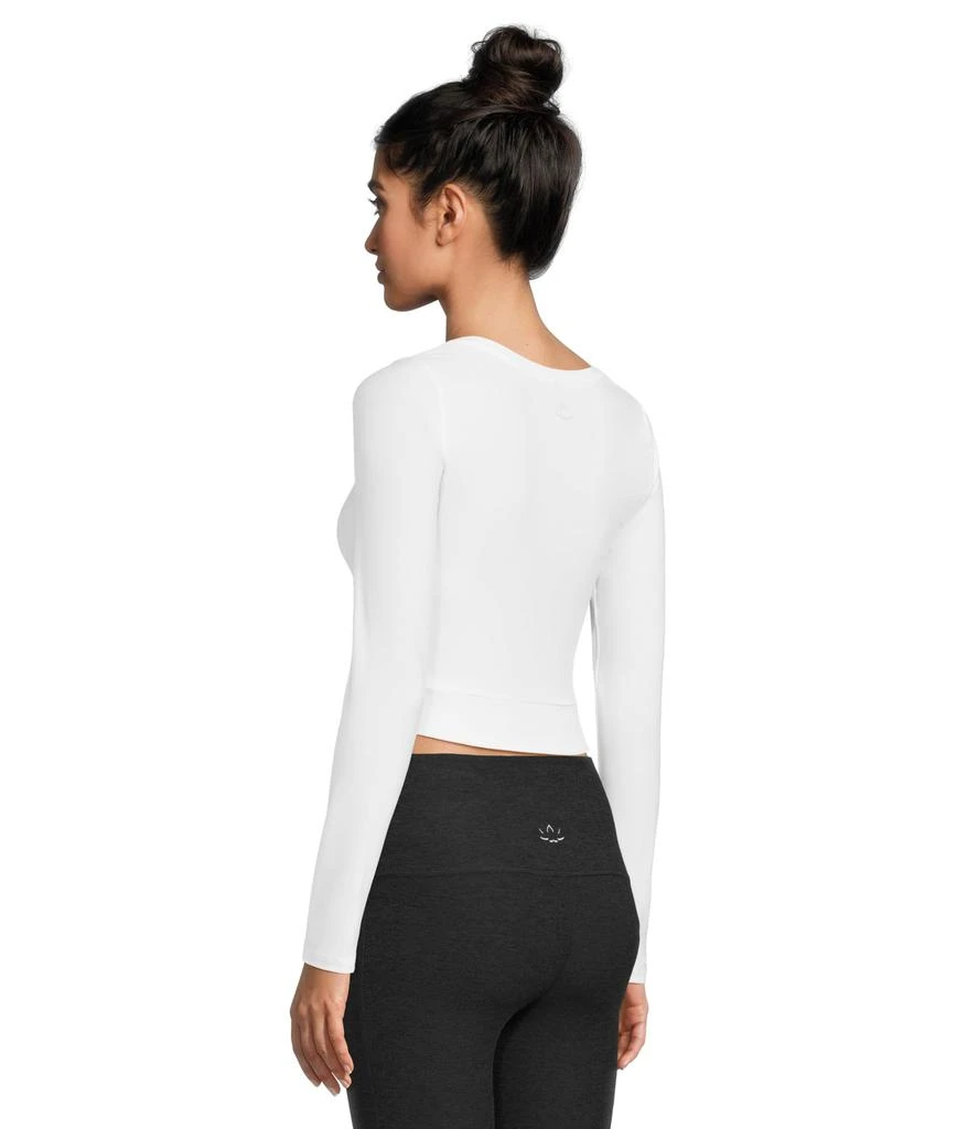 Beyond yoga Featherweight Center Stage Cropped Long Sleeve Pull Over 3