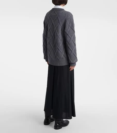 Jil Sander Cable-knit virgin wool sweater 3