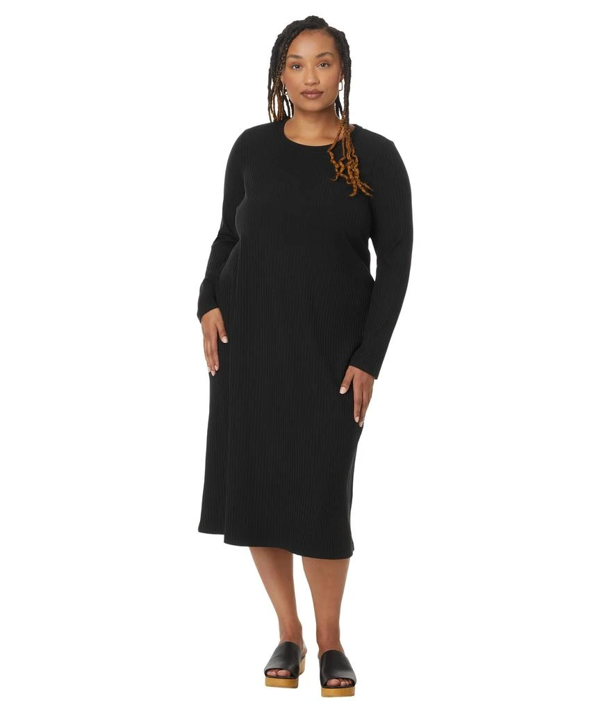 Eileen Fisher Crew Neck Calf Length Dress 1