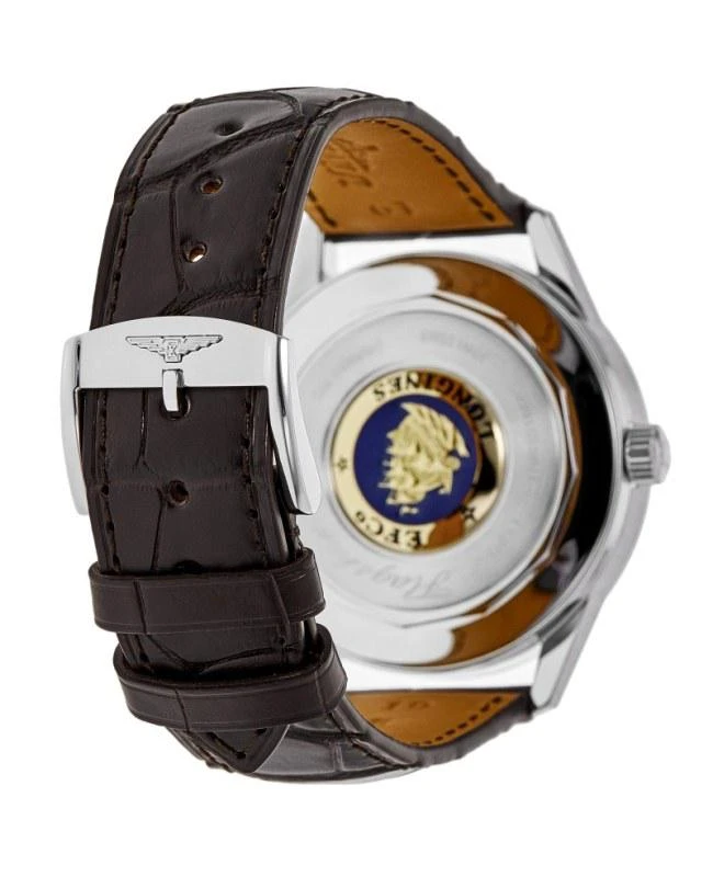 Longines Longines Flagship Heritage Moonphase Automatic Silver Dial Leather Strap Men's Watch L4.815.4.78.2 4