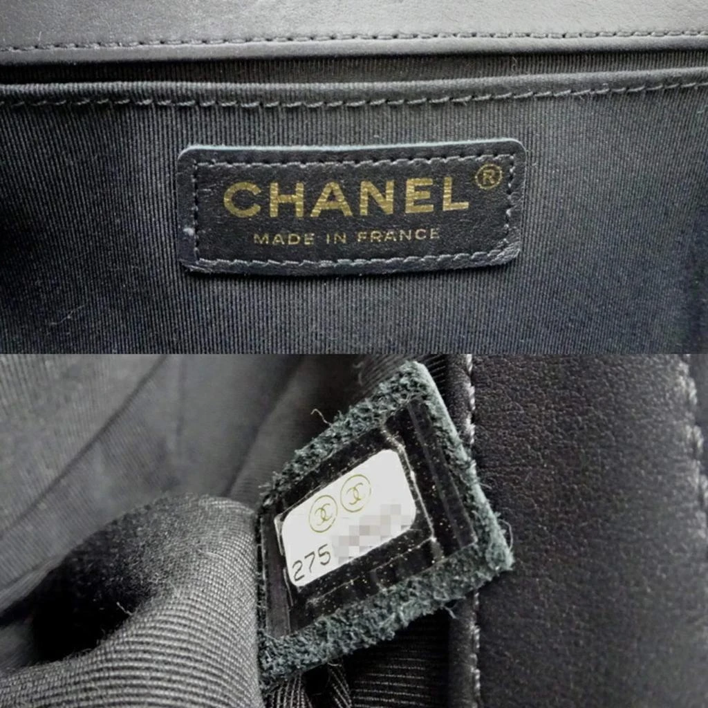 Chanel Chanel Black Lambskin Leather Boy Shoulder Bag 9