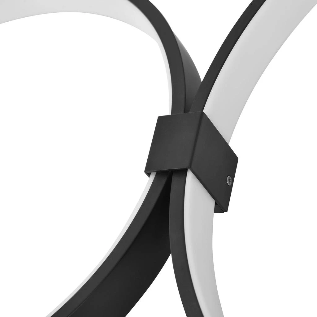 VONN Lighting Capella VMCF41500BL 43" Integrated LED Ceiling Lighting Modern Multi-Ring Semi Flush in Black 3