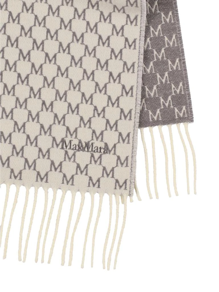 MAX MARA Arsenio Monogram Wool Scarf 2