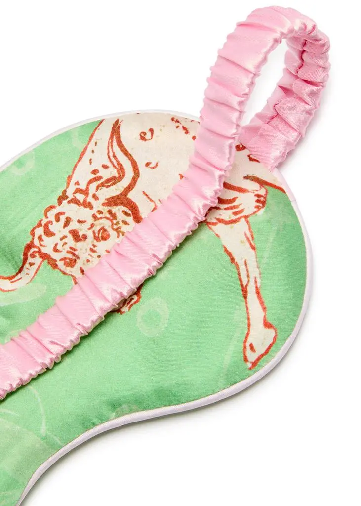 JESSICA RUSSELL FLINT Taurus printed silk-satin eye mask 3