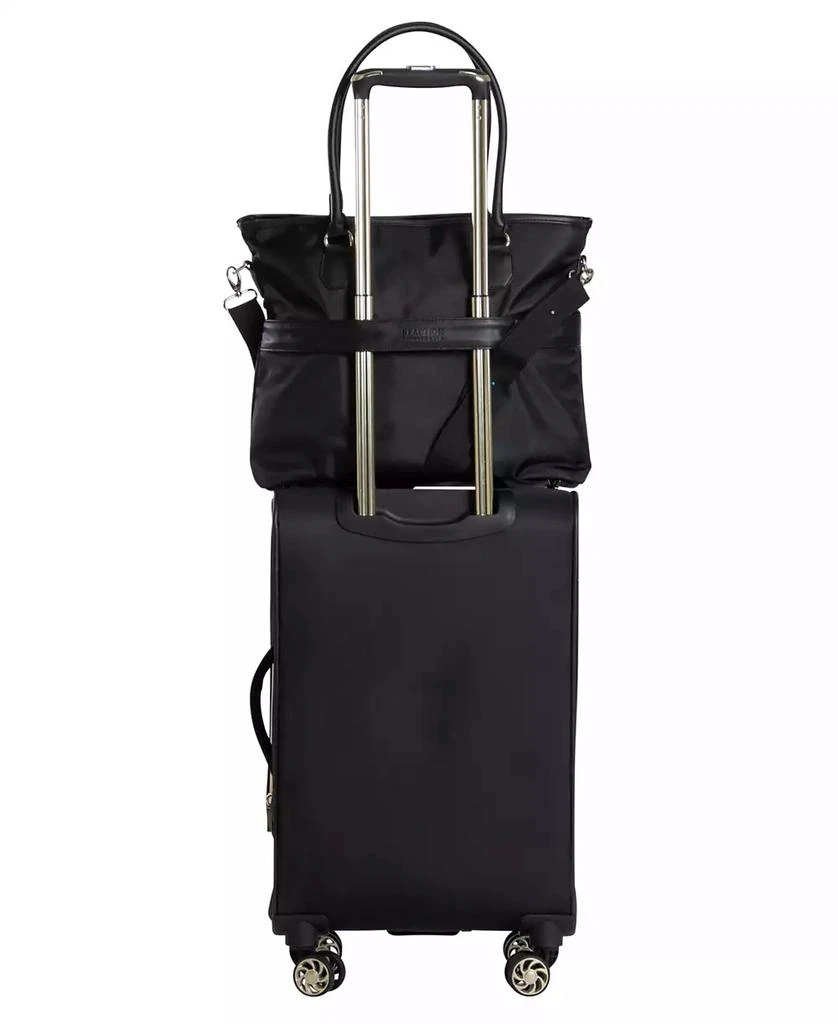 Kenneth Cole Chelsea Softside Chevron Expandable 2pc 20" Carry-On Luggage + Matching 15" Laptop Tote Set 3