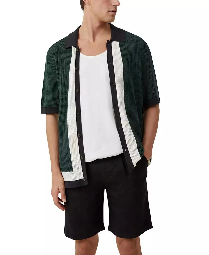 Cotton On Men's Linen Pleat Shorts 4