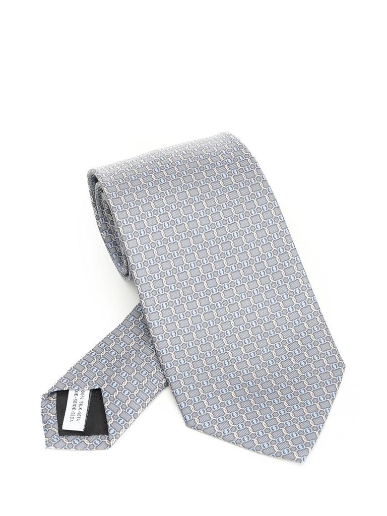 Salvatore Ferragamo Ferragamo Vara Buckle Printed Tie